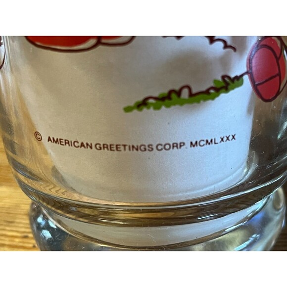 Vintage Strawberry Shortcake Drinking Glasses Set of 2 It’s The Berries 6" 1980 - Picture 4 of 6